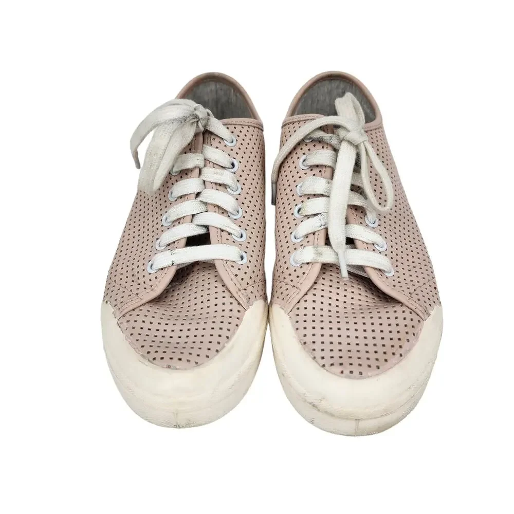 Rag & Bone Leather Perforated Low Top Standard Sneakers Shoes Size EU 38 US 8